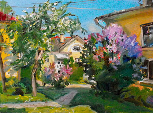 Artist Anna Kononova. Painting Composition Spring. 2009, canvas, oil, 50x60
