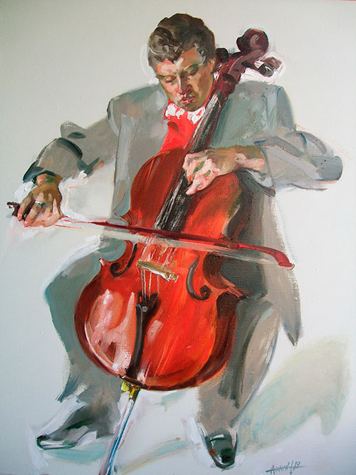 Artist Anna Kononova. Painting Composition Vitaly Arport. 2010, canvas, oil, 100x80